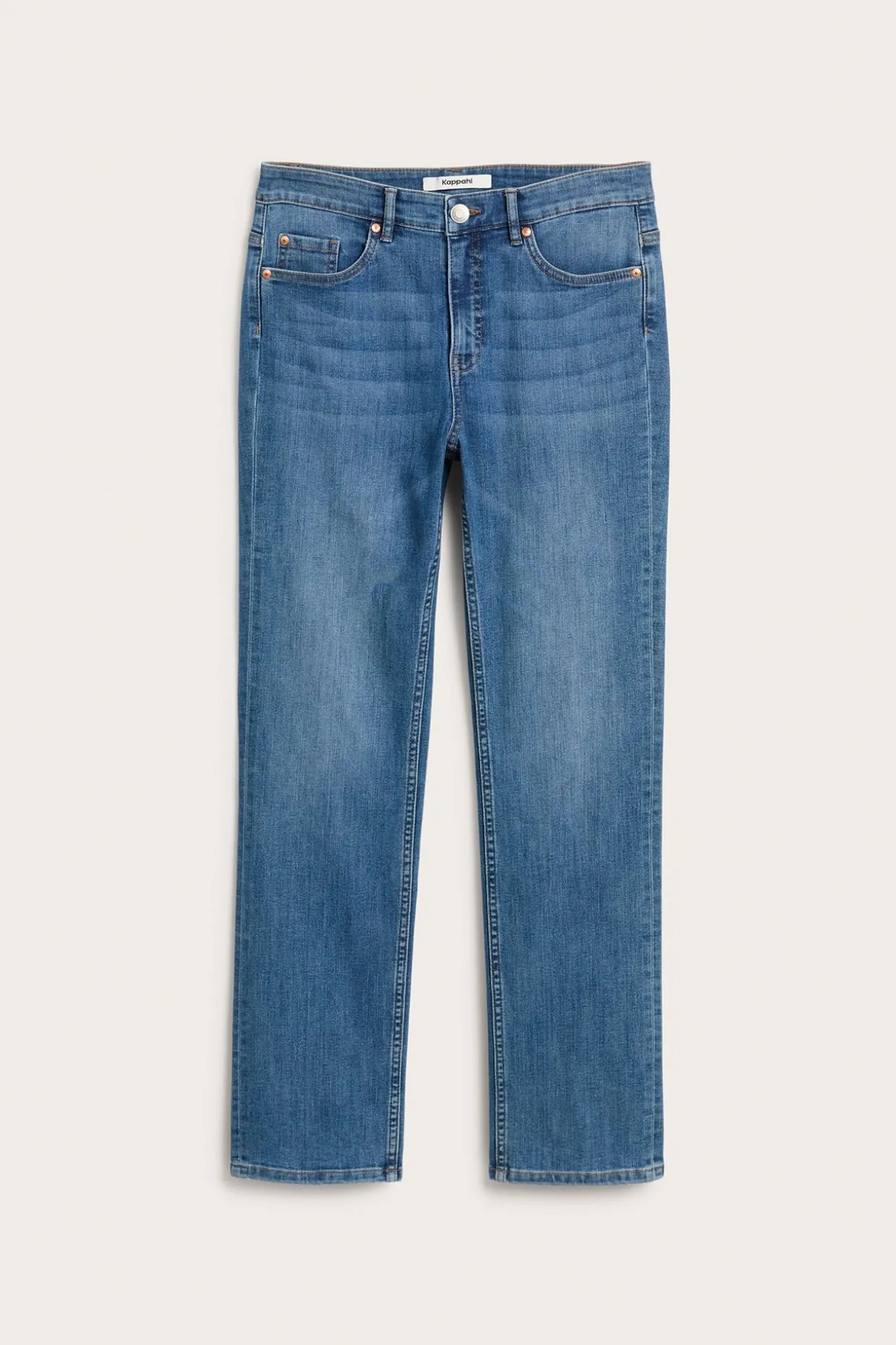 Straight jeans mid waist | Denim | Naiset | Kappahl