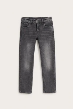 Straight jeans mid waist | Hopeanharmaa | Lapset | Kappahl