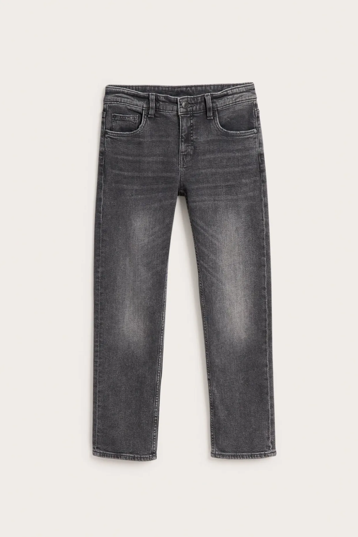 Straight jeans mid waist | Hopeanharmaa | Lapset | Kappahl