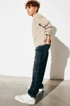 Straight jeans mid waist | Hopeanharmaa | Lapset | Kappahl