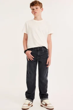 Straight jeans mid waist | Hopeanharmaa | Lapset | Kappahl