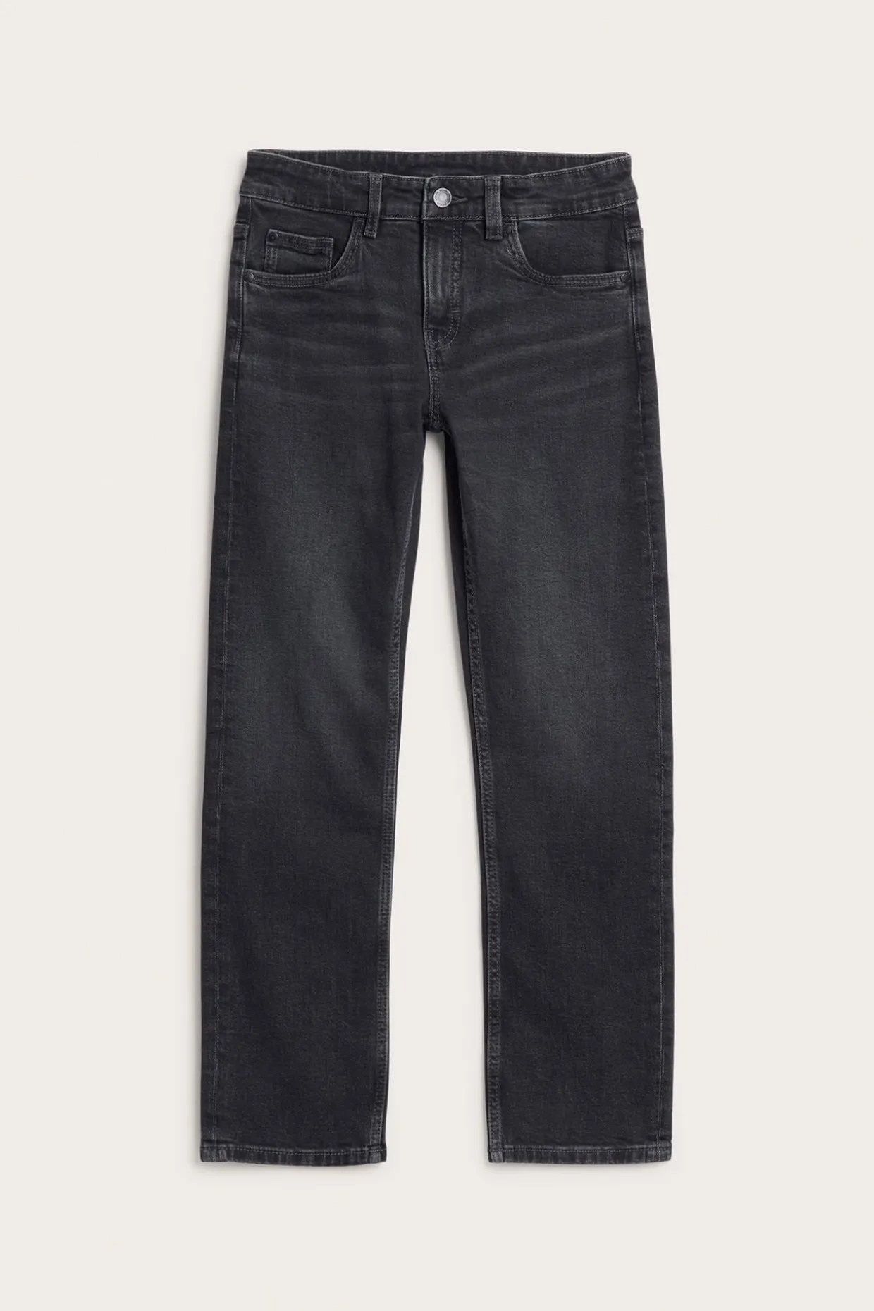 Straight jeans mid waist | Hopeanharmaa | Lapset | Kappahl