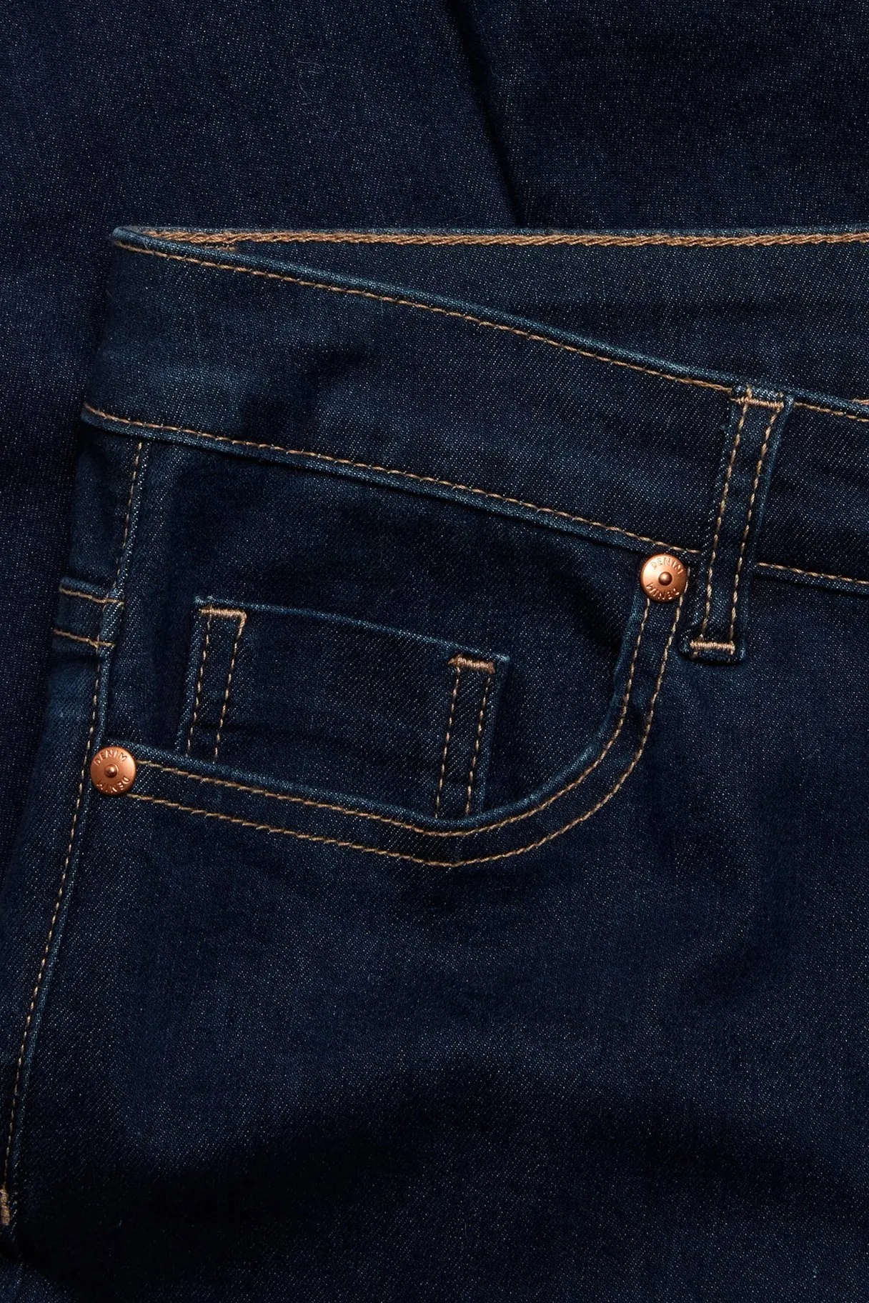 Straight jeans mid waist long leg | Tumma denim | Naiset | Kappahl