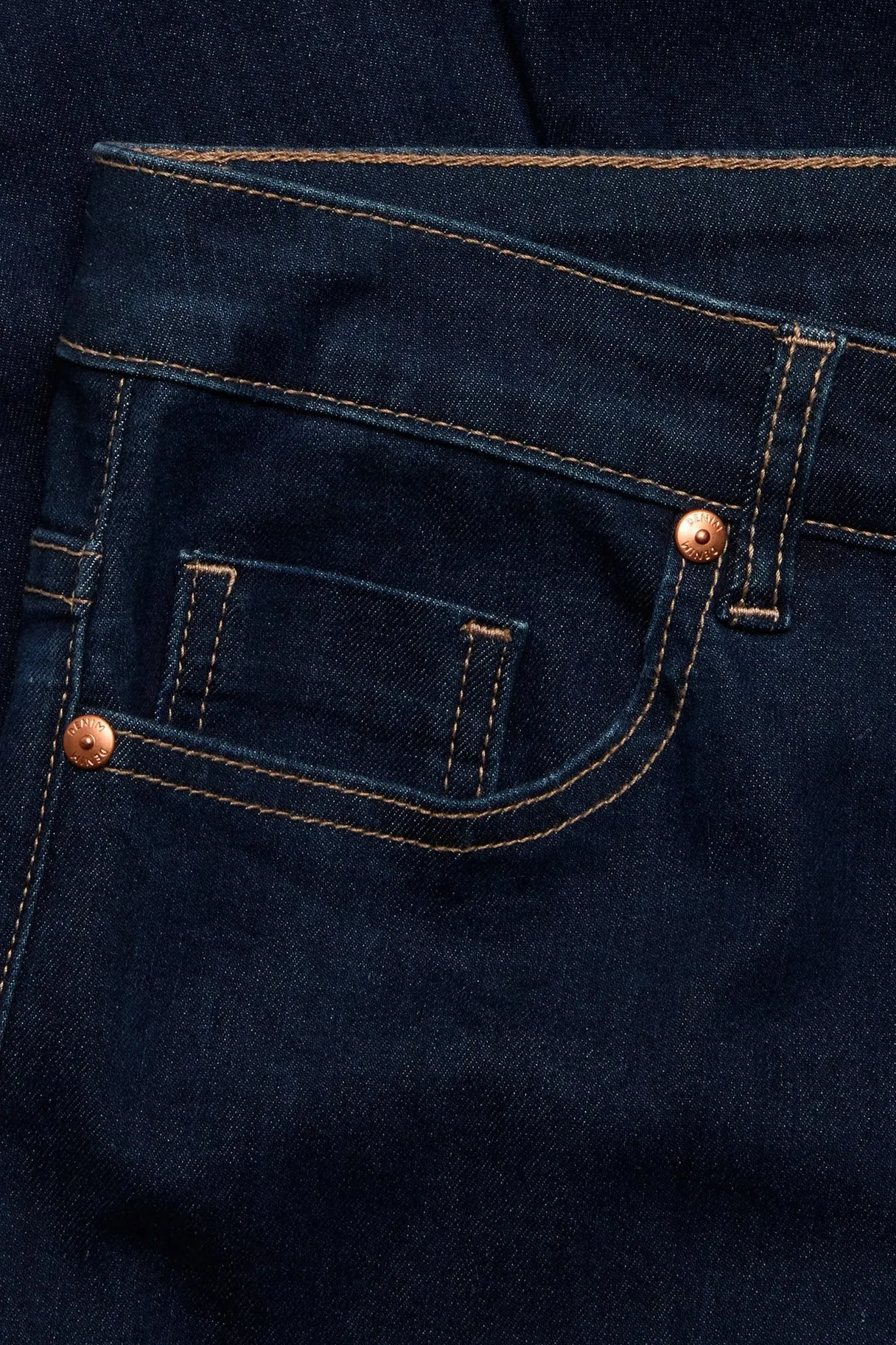 Straight jeans mid waist short leg | Tumma denim | Naiset | Kappahl