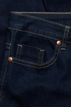 Straight jeans mid waist | Tumma denim | Naiset | Kappahl