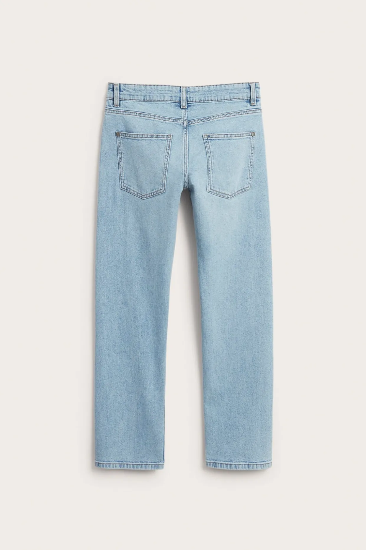 Straight jeans mid waist | Vaalea denim | Lapset | Kappahl