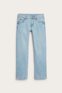 Straight jeans mid waist | Vaalea denim | Lapset | Kappahl