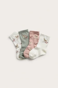 Sukat kukilla, 4-pack | Luonnonvalkoinen | Vauvat | Newbie