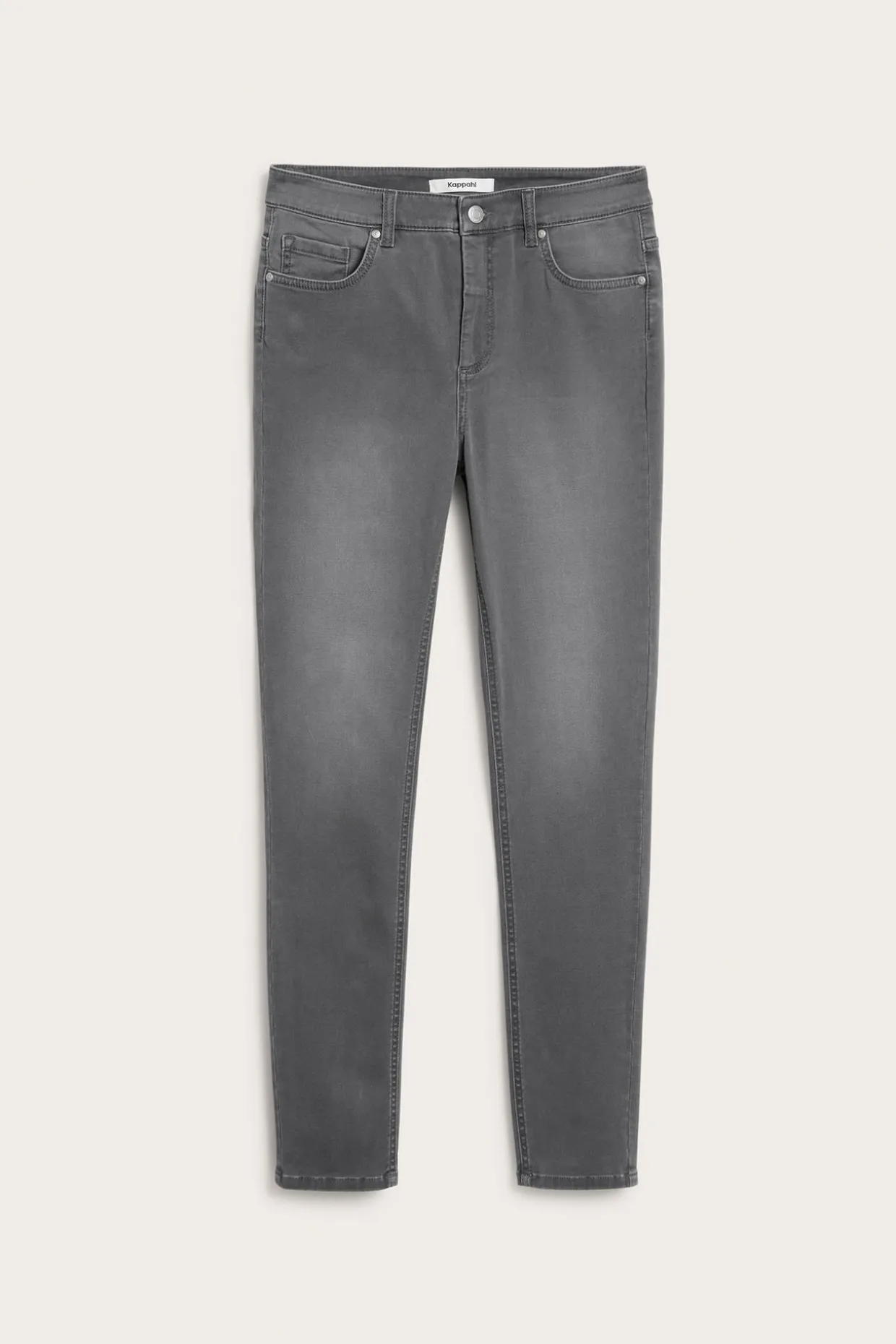 Super slim jeans high waist | Hopeanharmaa | Naiset | Kappahl