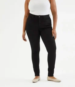 Super slim jeans high waist | Musta | Naiset | Kappahl