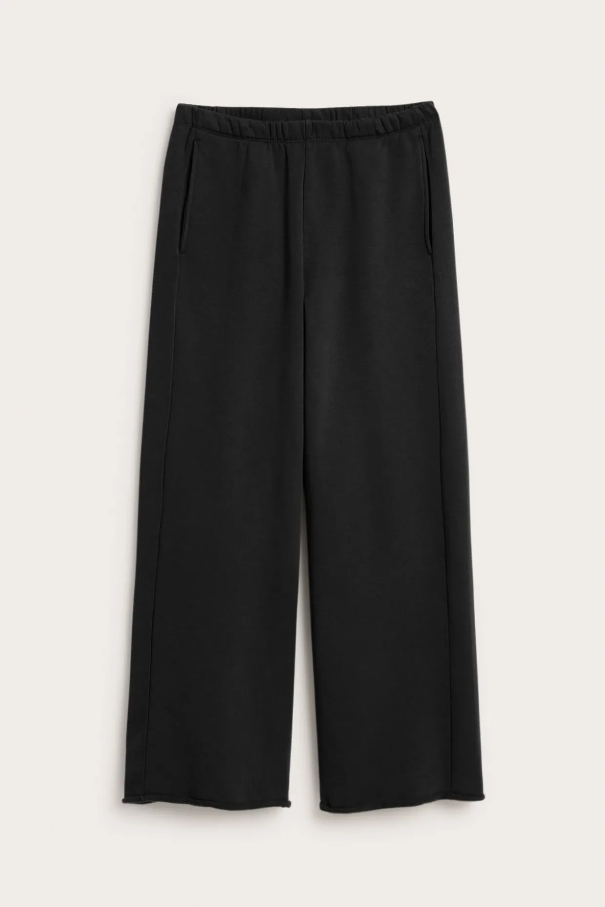 Sweatpants wid fit | Musta | Naiset | Kappahl
