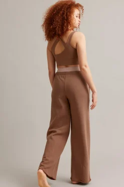 Sweatpants wid fit | Ruskea | Naiset | Kappahl