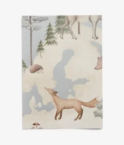 Tapettinäyte Little Explorer – Mural | Vaaleansininen | Vauvat | Newbie