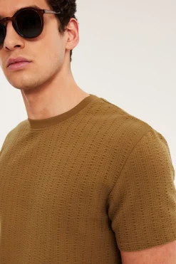 Tekstuurikuvioinen t-paita regular fit