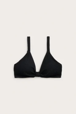 Tekstuuripintainen bikiniyläosa | Musta | Naiset | Kappahl