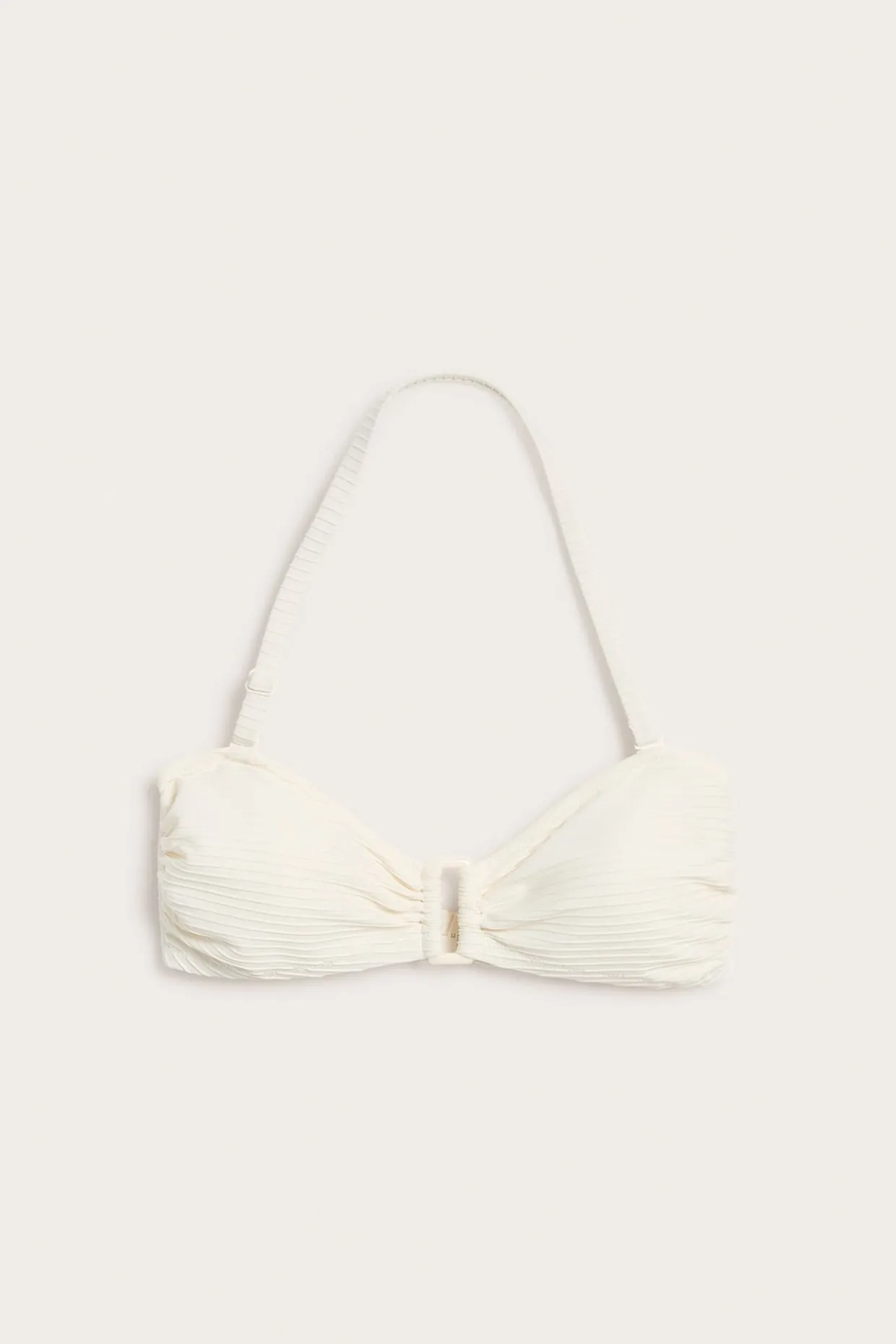Tekstuuripintainen bikiniyläosa | Luonnonvalkoinen | Naiset | Kappahl