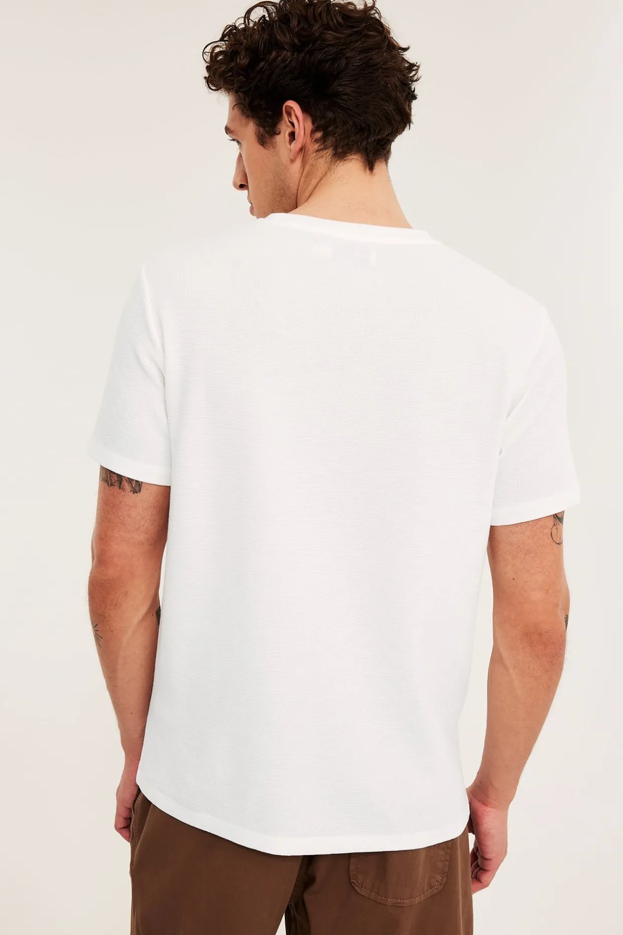 Tekstuuripintainen t-paita regular fit