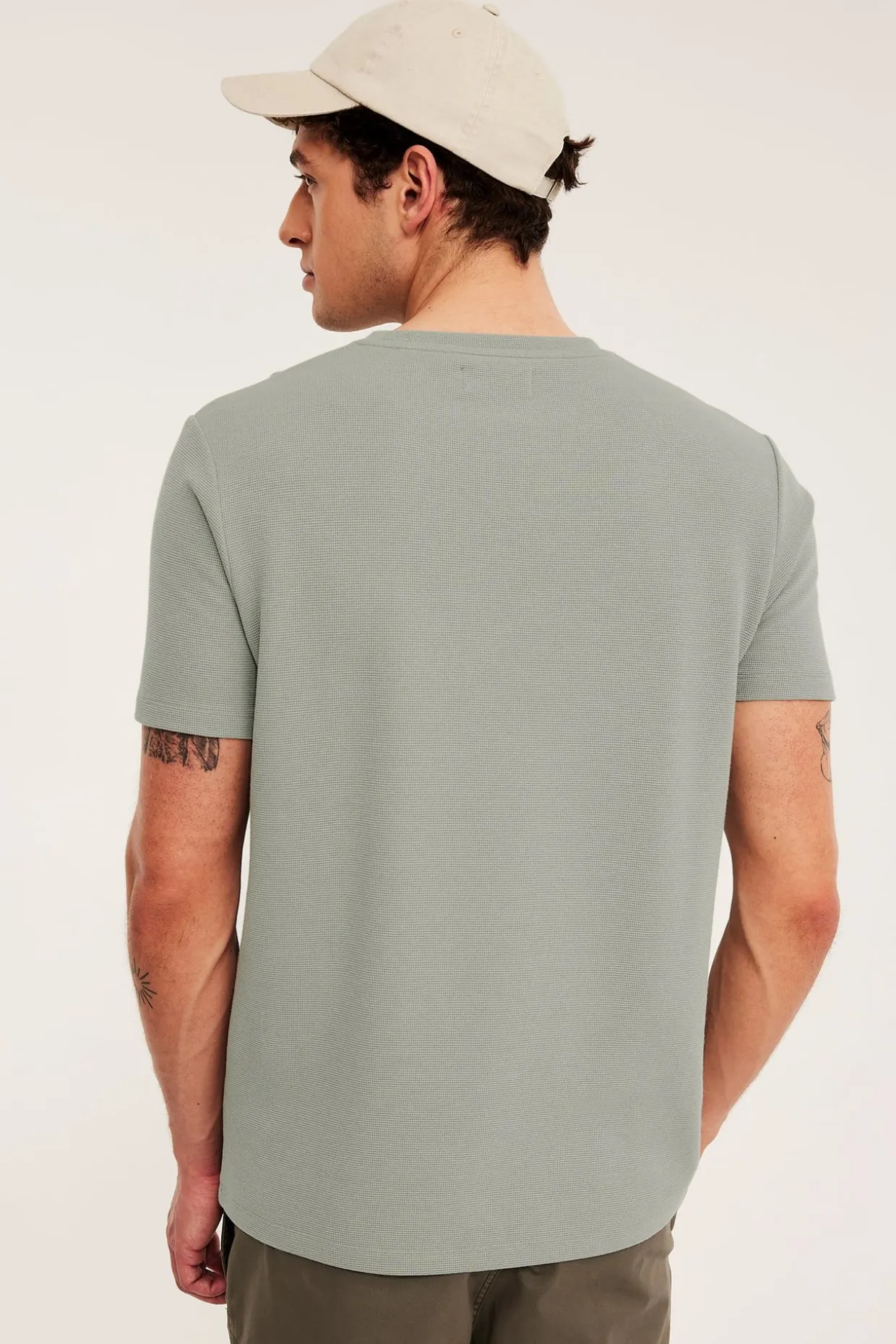 Tekstuuripintainen t-paita regular fit
