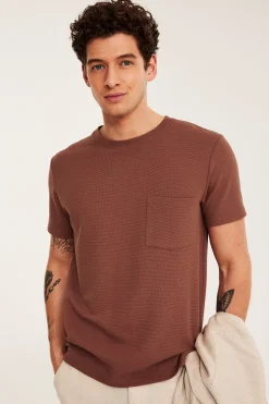 Tekstuuripintainen t-paita regular fit