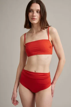 Topattu bandeau-bikiniyläosa | Punainen | Naiset | Kappahl