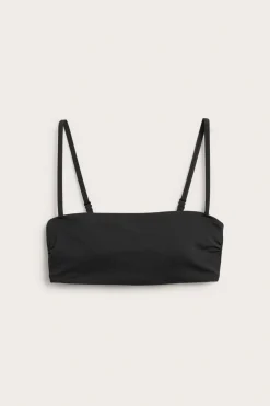 Topattu bandeau-bikiniyläosa | Musta | Naiset | Kappahl