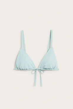 Topattu kolmiomallinen bikiniyläosa | Turkoosi | Naiset | Kappahl
