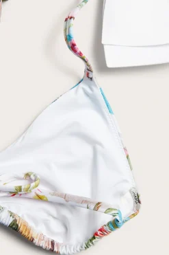 Topattu kolmiomallinen bikiniyläosa | Vaaleanvihreä | Naiset | Kappahl