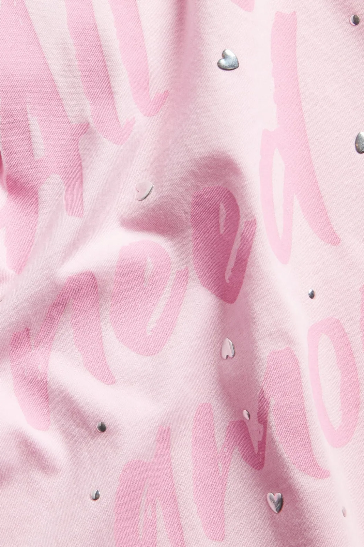 T-paita, jossa on painatus ja strassikiviä | Pinkki | Lapset | Kappahl