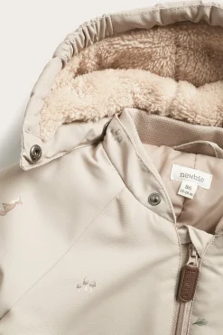 Tuulenpitävä haalariasu, jossa kettukuviointi | Beige | Vauvat | Newbie