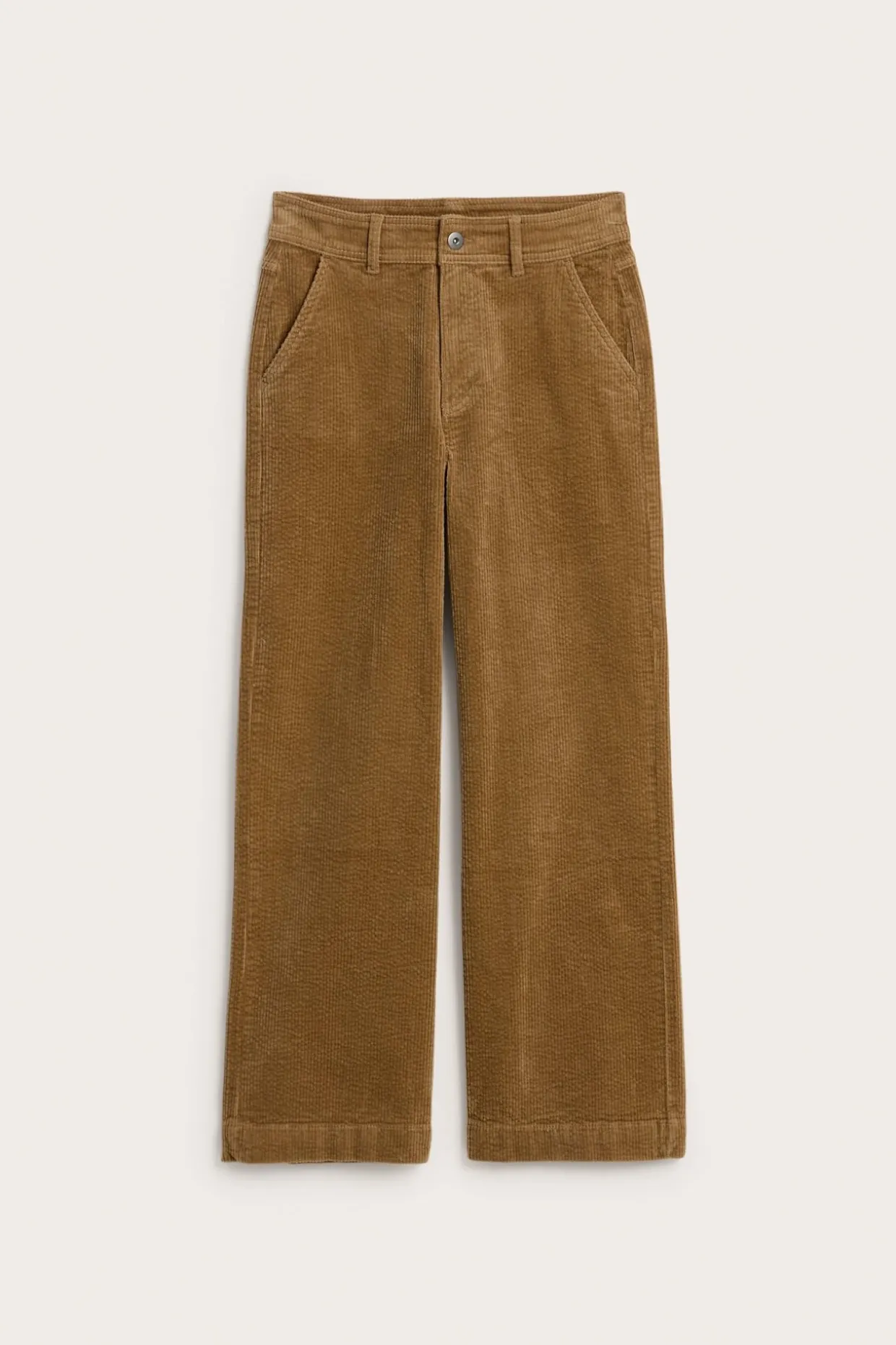 Vakosamettihousut | Beige | Naiset | Kappahl