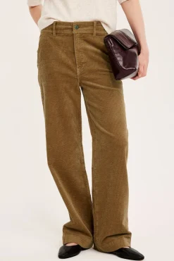 Vakosamettihousut | Beige | Naiset | Kappahl