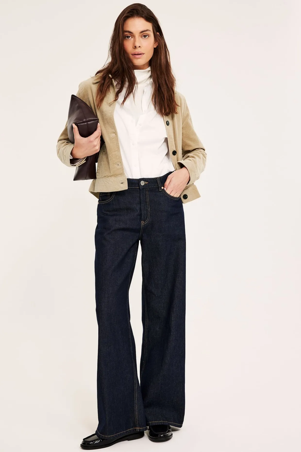 Vakosamettitakki | Beige | Naiset | Kappahl