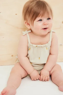 Vauvojen ananaskuvioinen body | Beige | Lapset | Kappahl