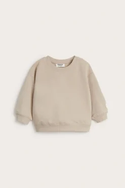 Vauvojen collegepaita, jossa on harjattu sisäpuoli | Beige | Vauvat | Kappahl