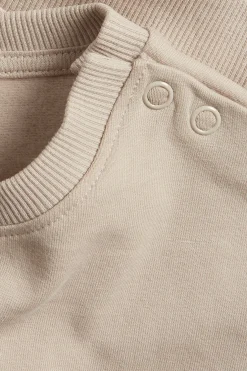 Vauvojen collegepaita, jossa on harjattu sisäpuoli | Beige | Vauvat | Kappahl