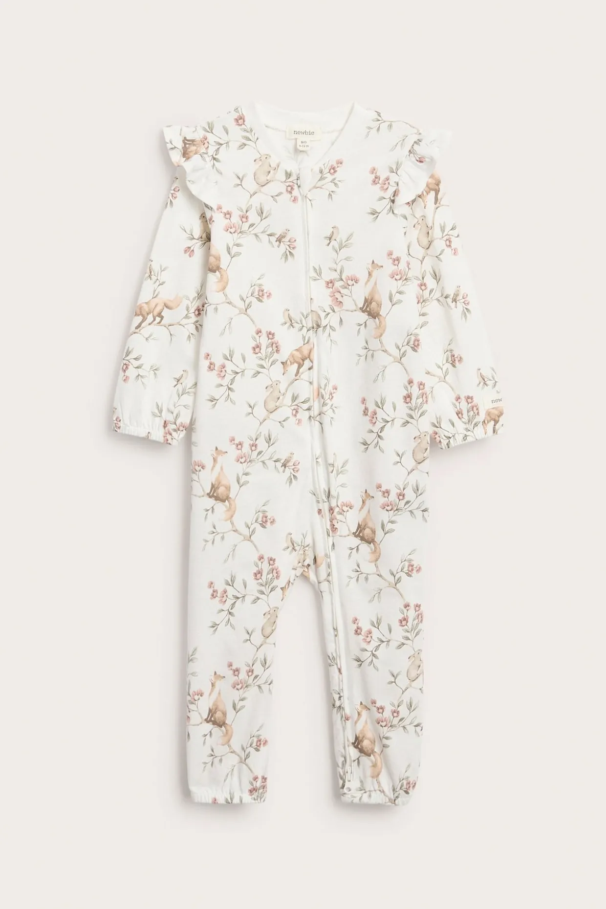 Vauvojen eläinaiheinen pyjama | Luonnonvalkoinen | Vauvat | Newbie