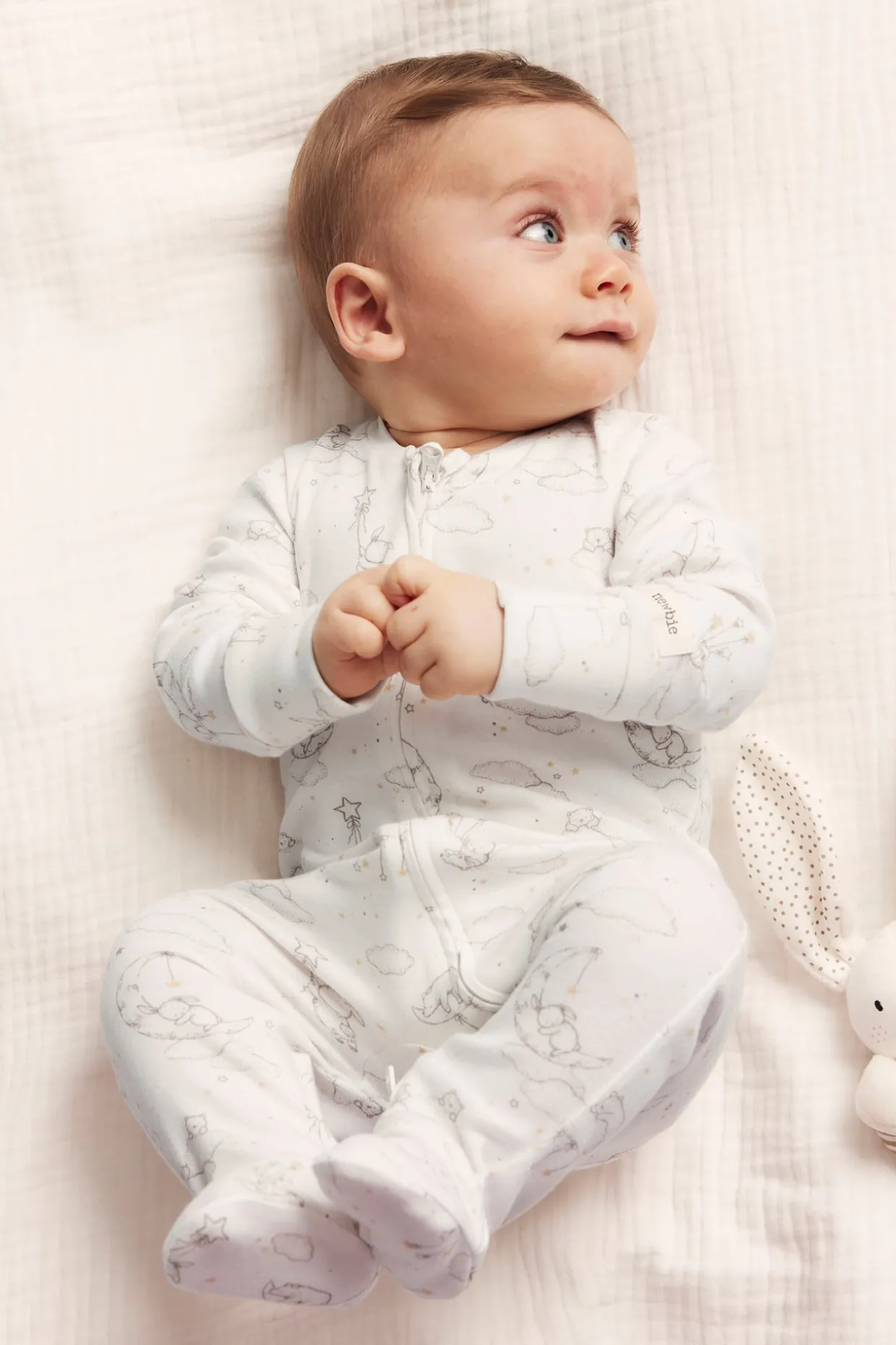 Vauvojen pyjama | Luonnonvalkoinen | Vauvat | Newbie