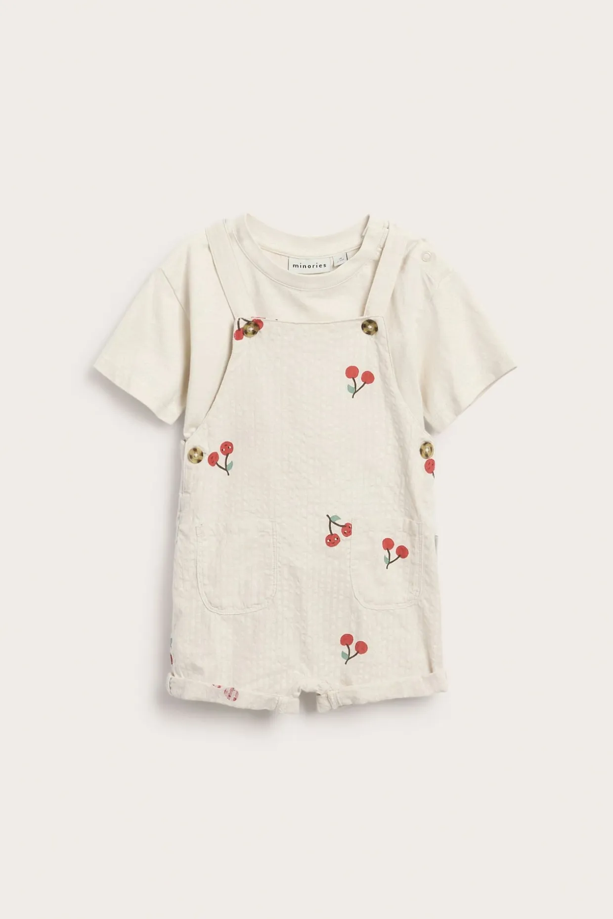 Vauvojen setti, jossa on kirsikkakuviointi | Beige | Lapset | Kappahl