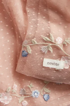 Verkkokankainen röyhelösomisteinen mekko | Pinkki | Lapset | Newbie