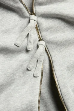 Vetoketjullinen huppari | Vaaleanharmaa | Naiset | Kappahl