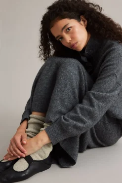 Villasukat | Meleerattu harmaa | Naiset | Kappahl
