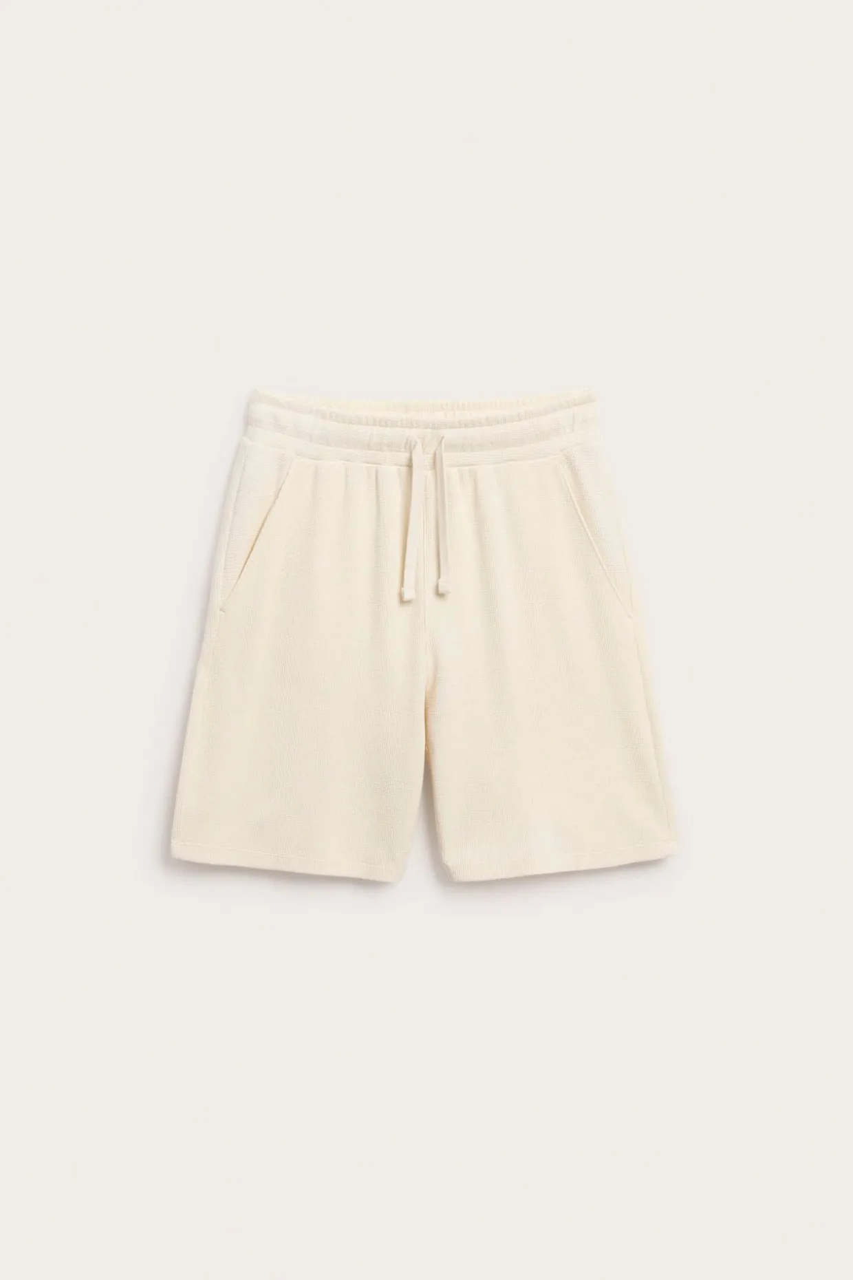 Vohvelikuvioista puuvillaa olevat shortsit | Vaaleanbeige | Lapset | Kappahl