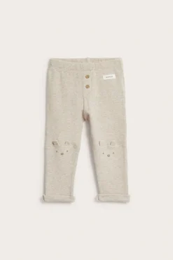 Vohvelipintaiset leggingsit | Meleerattu beige | Vauvat | Newbie