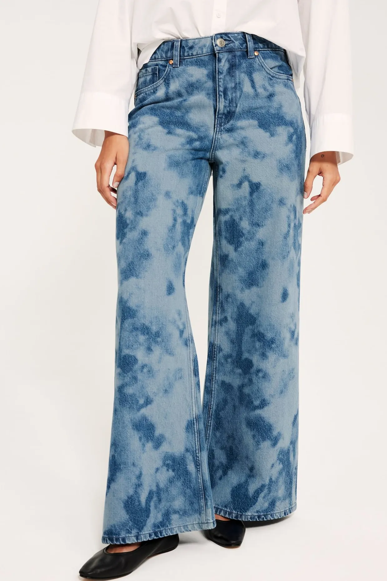Wide jeans high waist