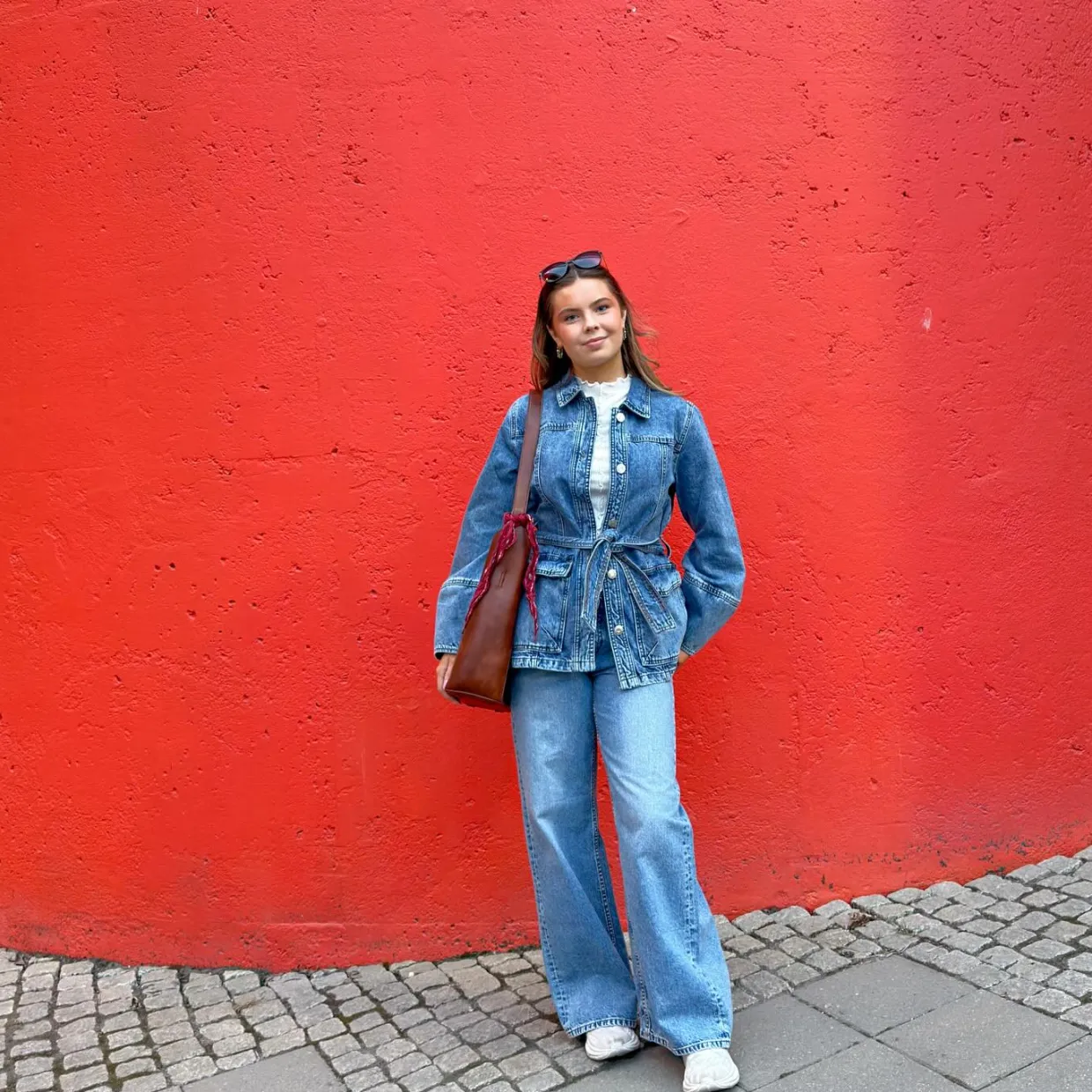 Wide jeans high waist | Denim | Naiset | Kappahl