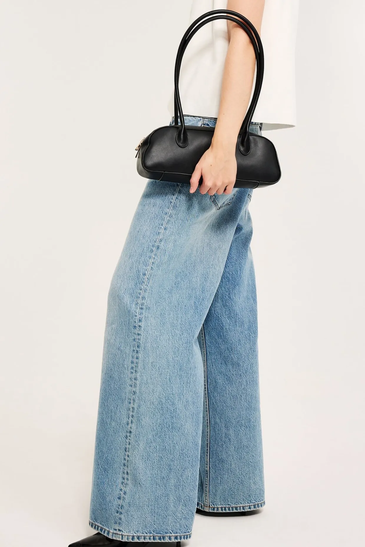Wide jeans high waist | Denim | Naiset | Kappahl