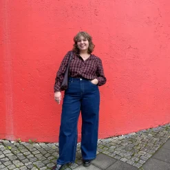 Wide jeans high waist | Denim | Naiset | Kappahl