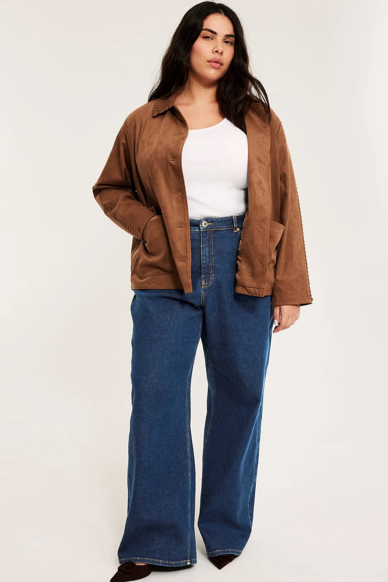 Wide jeans high waist | Denim | Naiset | Kappahl