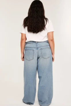Wide jeans high waist | Denim | Naiset | Kappahl