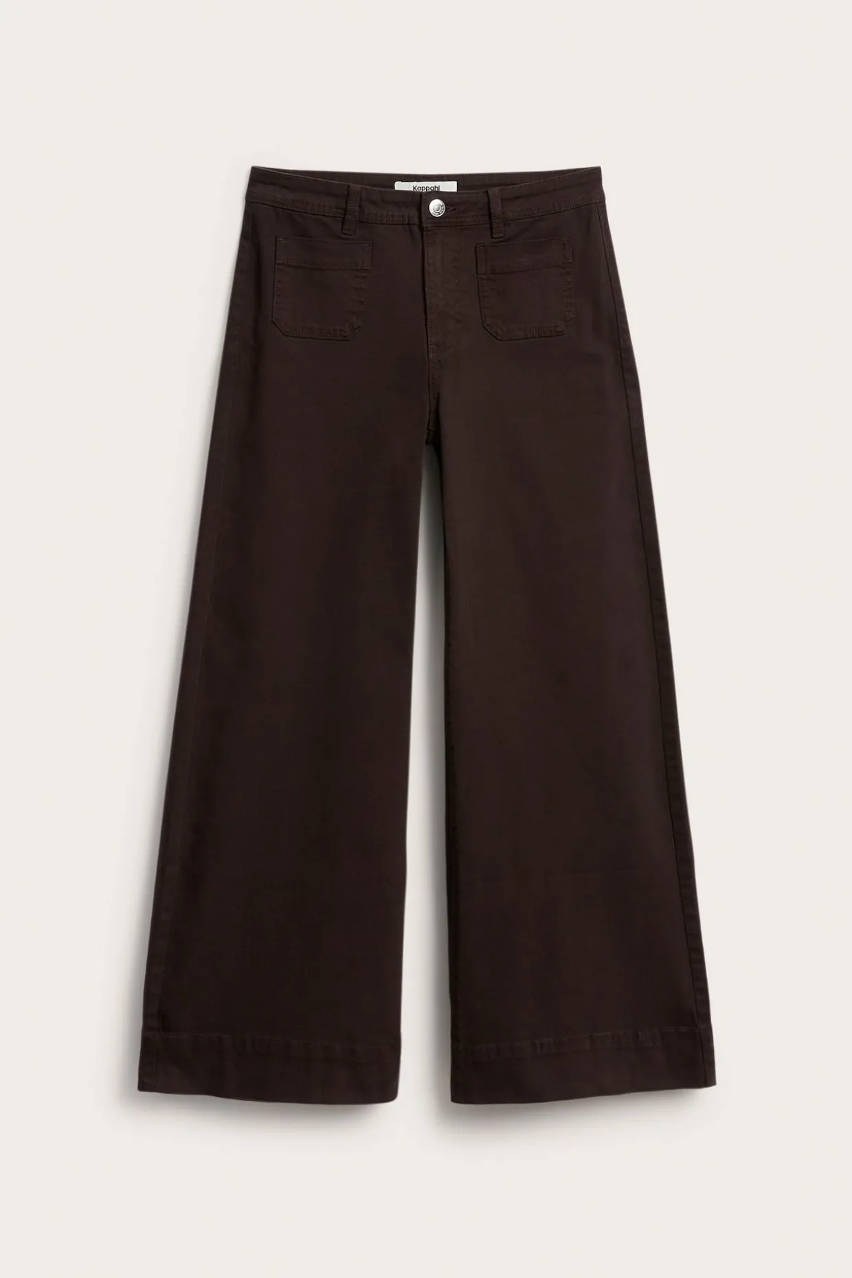 Wide jeans high waist | Ruskea | Naiset | Kappahl